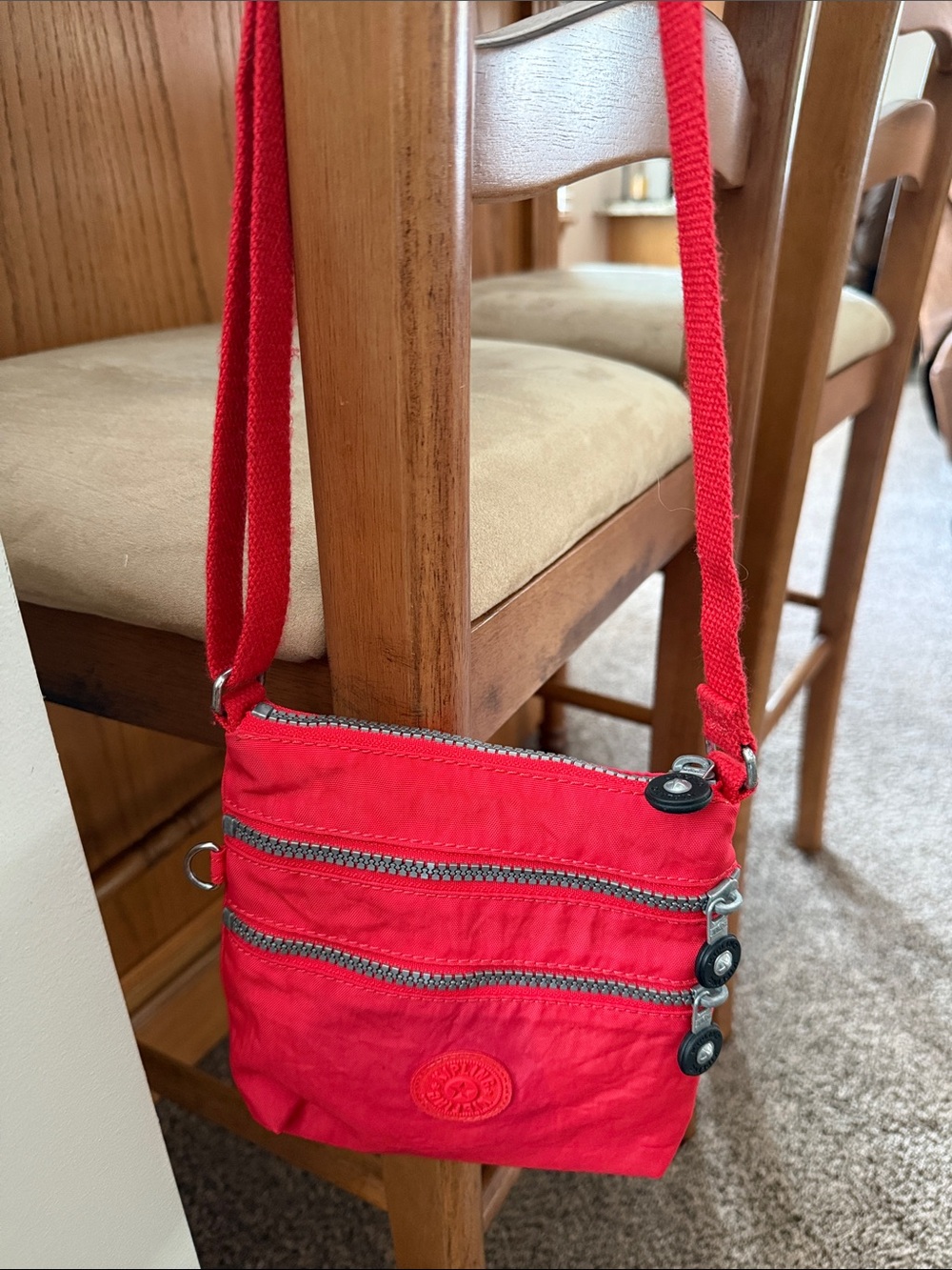 Kipling Triple Zip Crossbody